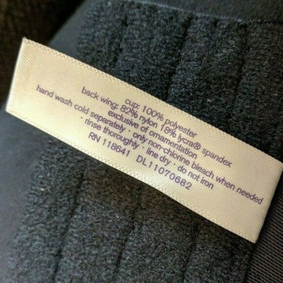 Lane Bryant Cacique Women Bra French Full Coverage Lightly Lined 46DD Black - Picture 9 of 10